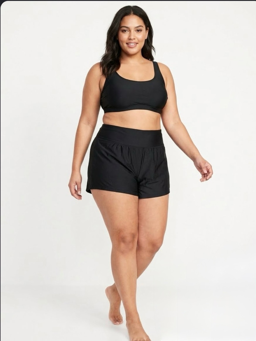 Women's High-Waist Swim Boyshorts from Kona Sol 16W/18W